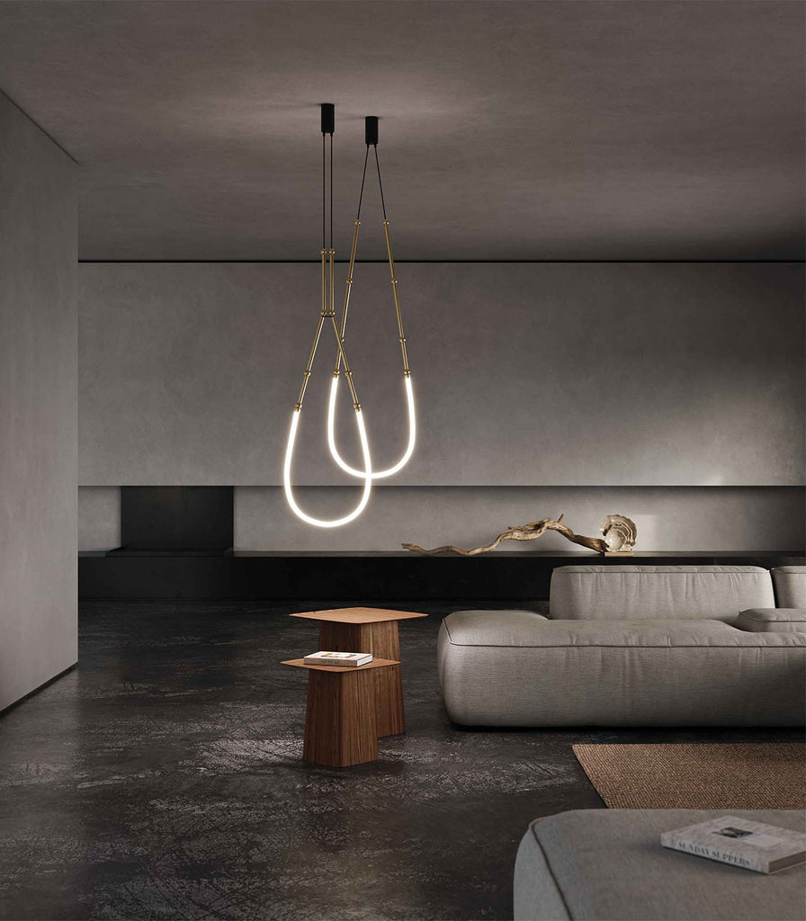 Karman Leda Drop Pendant Light featured within a interior space