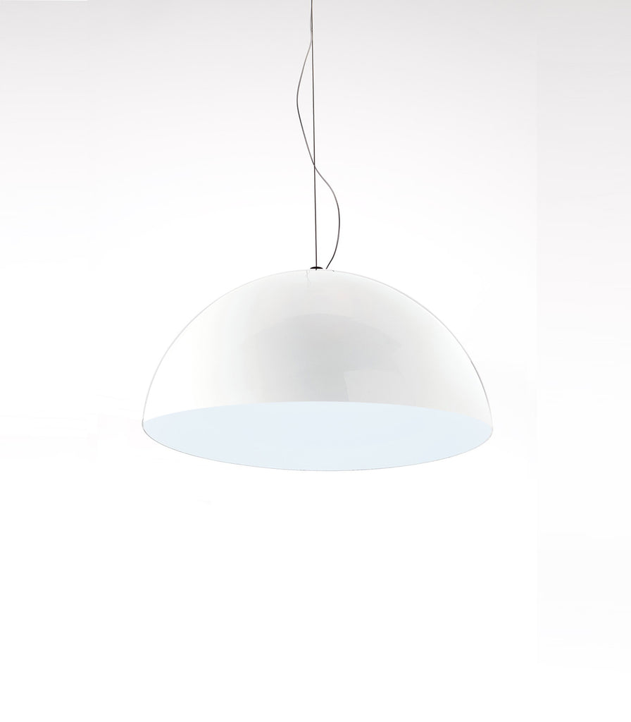 Zava Alvin Pendant Light in Medium/Opal White