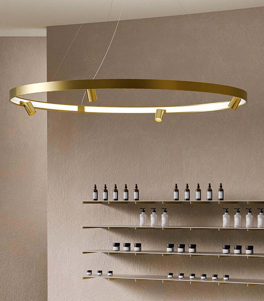 Panzeri Arena Pendant Light featured within a interior space