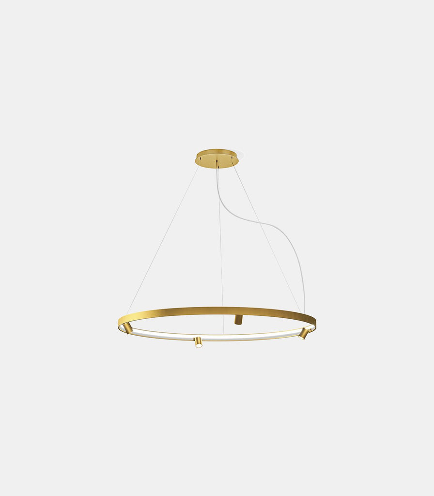 Panzeri Arena Pendant Light in Medium / Matte Brass