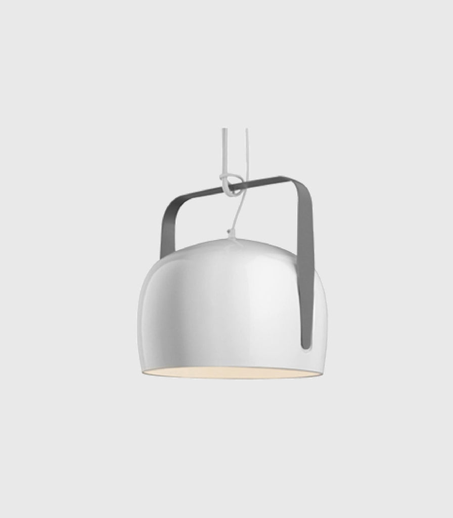 Karman Bag Pendant Light Small/Glossy White/Smoth