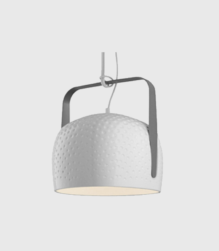 Karman Bag Pendant Light Large/Glossy White/Texture