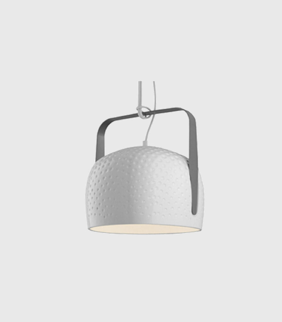 Karman Bag Pendant Light Small/Glossy White/Texture