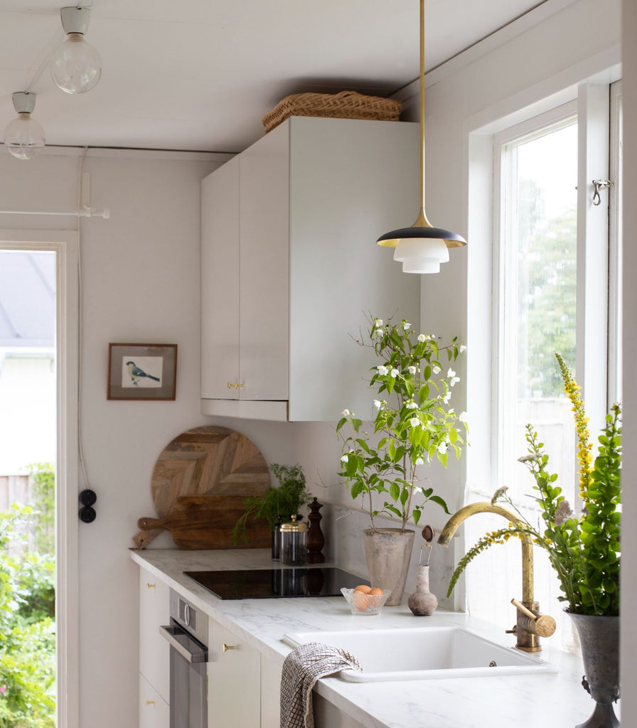Hudson Valley Barron Pendant Light featured within a interior space