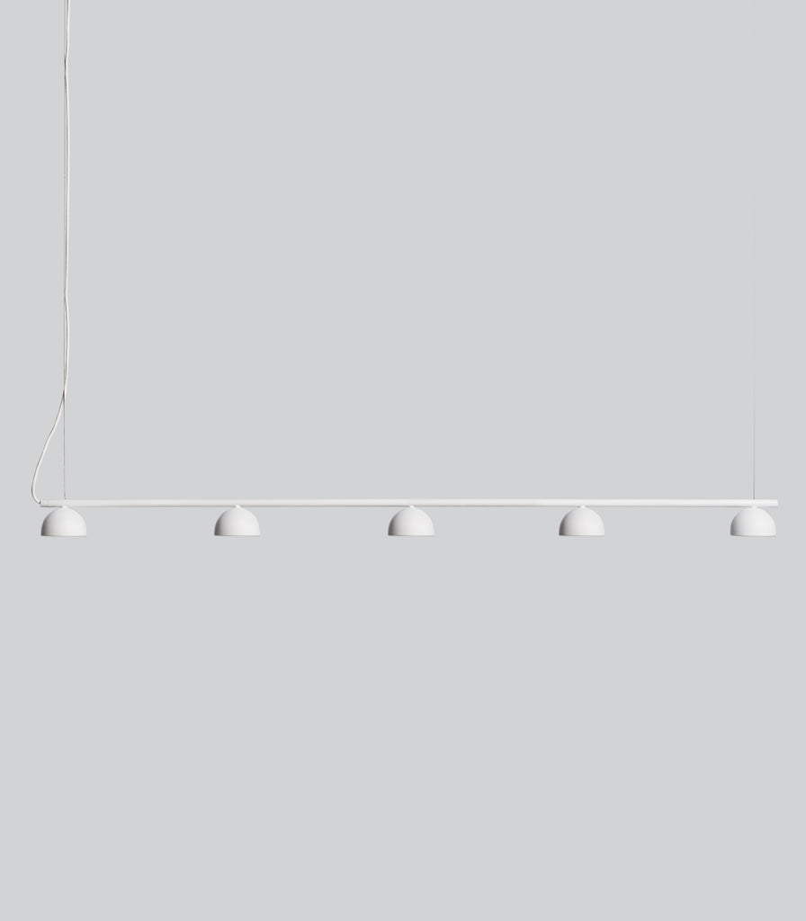 Northern Blush 5lt Rail Pendant Light in White