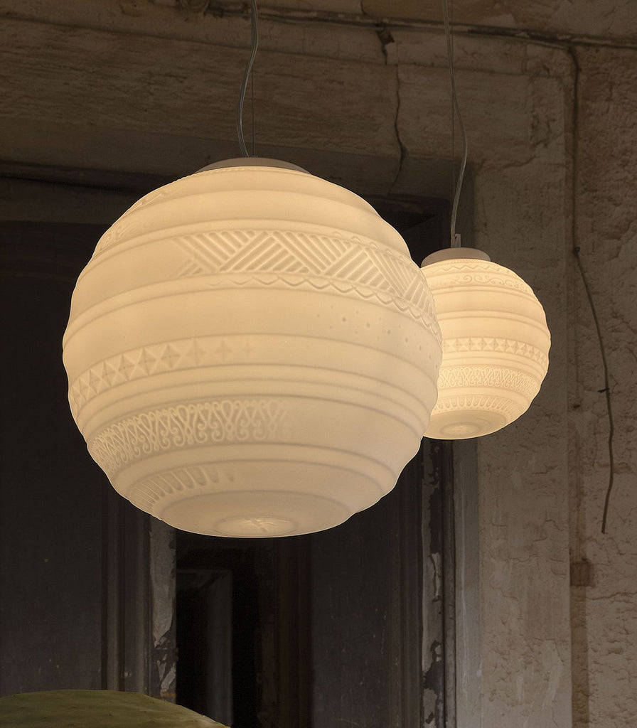 Karman Braille Pendant Light featured within a interior space