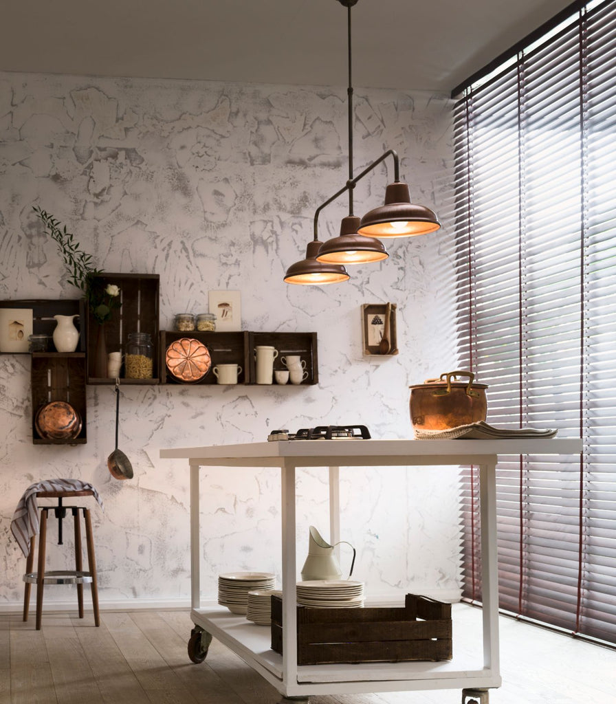 Il Fanale Contrada Pendant Light featured within a interior space