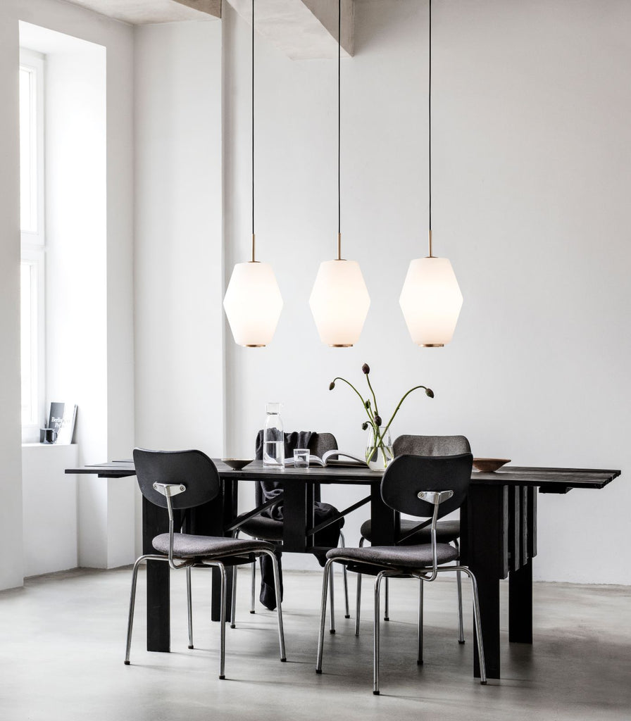 Northern Dahl Large Pendant Light hanging over dining table