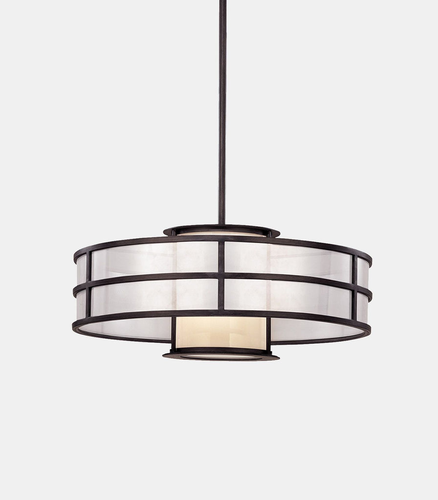 Hudson Valley Discus Pendant Light featured within a interior space