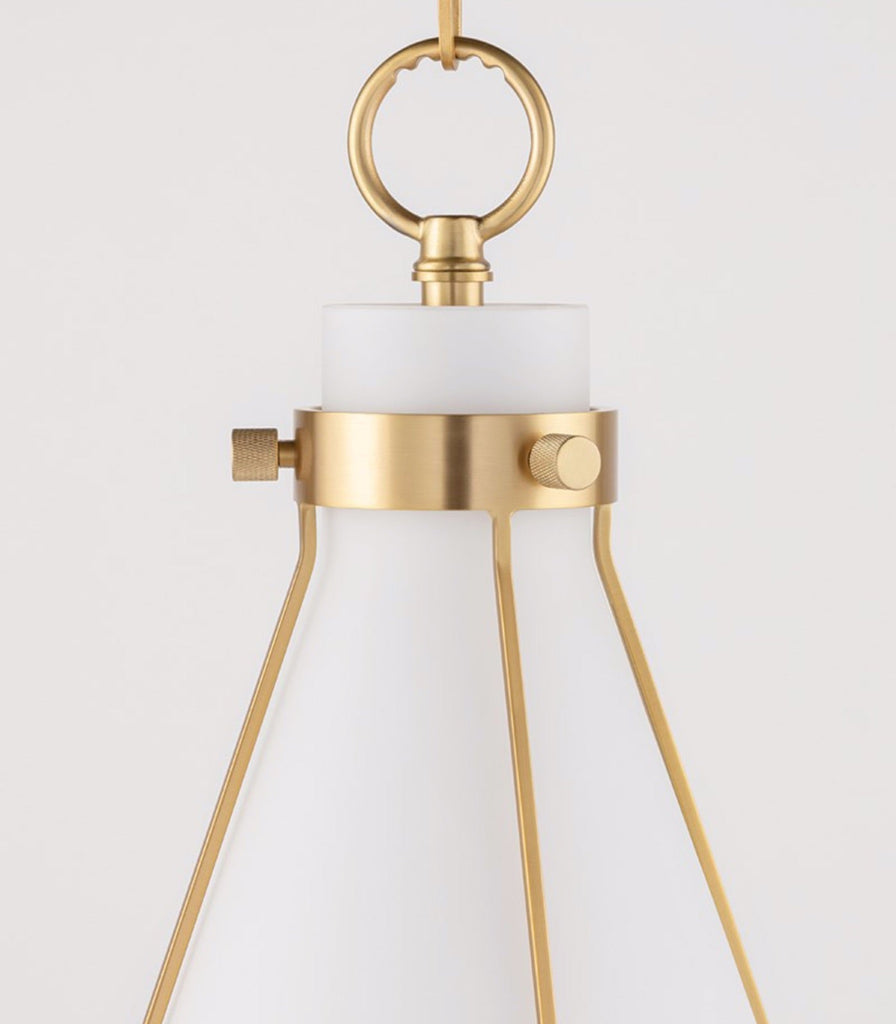 Hudson Valley Eldridge Pendant Light in Cone close up