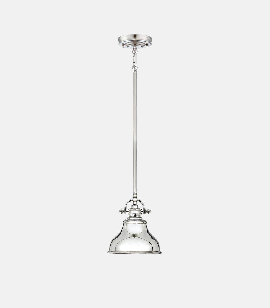 Elstead Emery Pendant Light in Imperial Silver/ Small