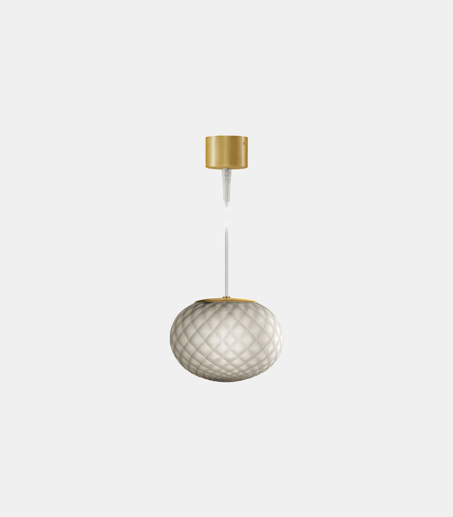 Panzeri Emy Pendant Light in Steel Glass