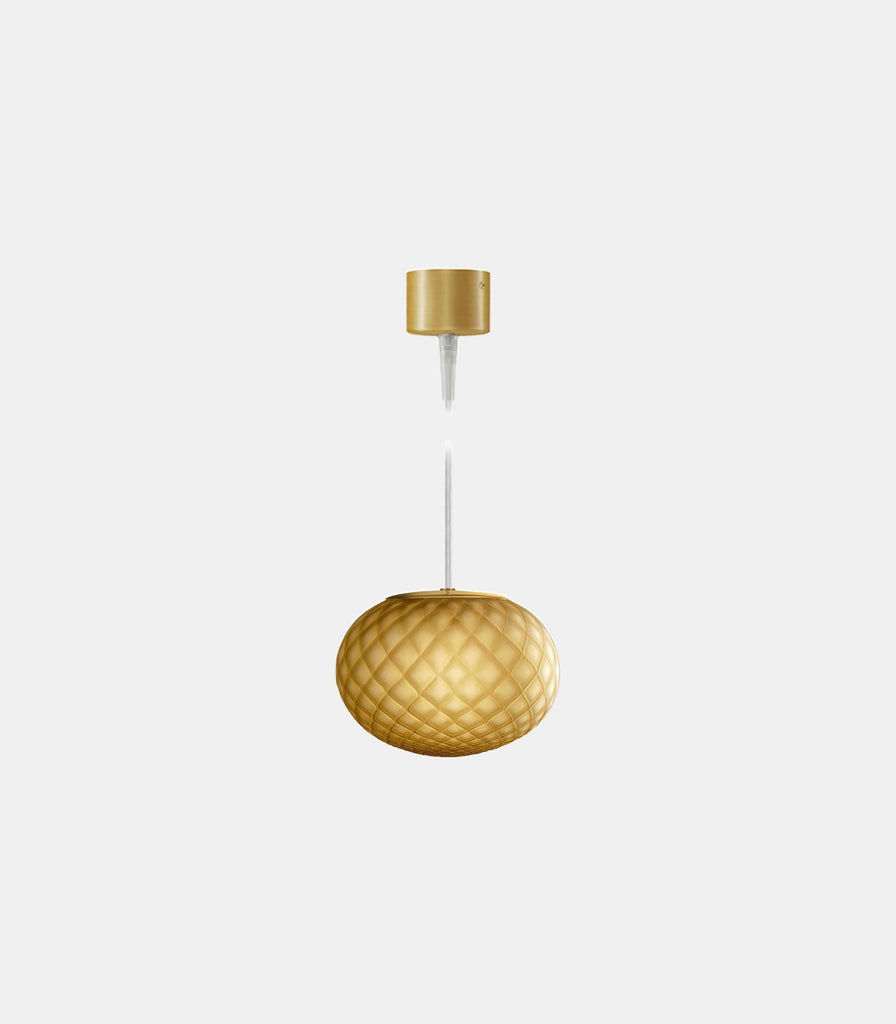 Panzeri Emy Pendant Light in Bronze Glass