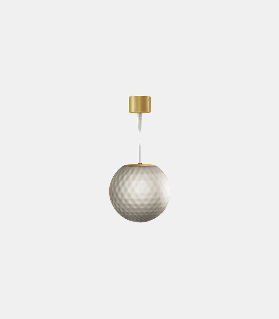 Panzeri Evy Pendant Light in Steel Glass