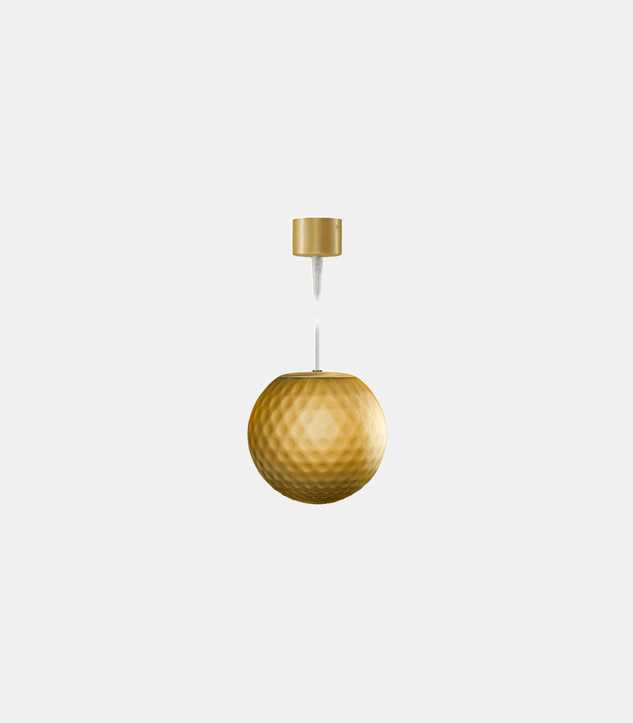 Panzeri Evy Pendant Light in Bronze Glass