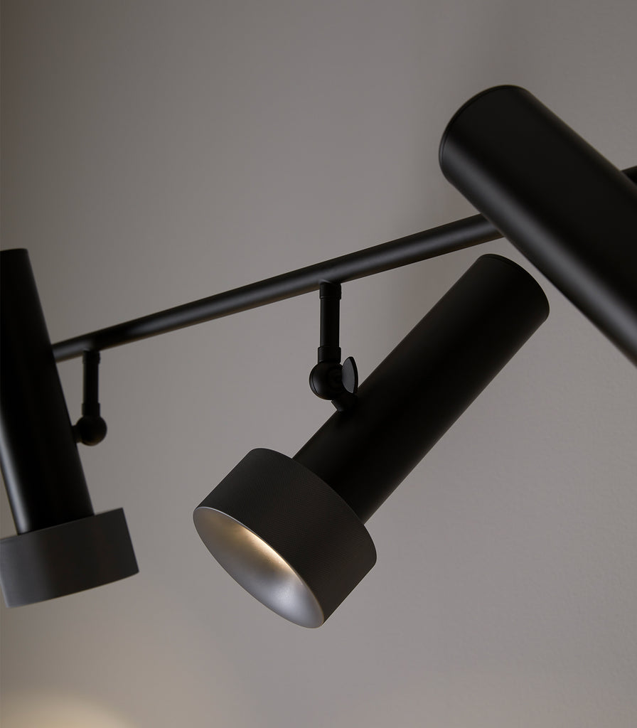 Aromas Focus Linear Pendant Light in Anthracite close up