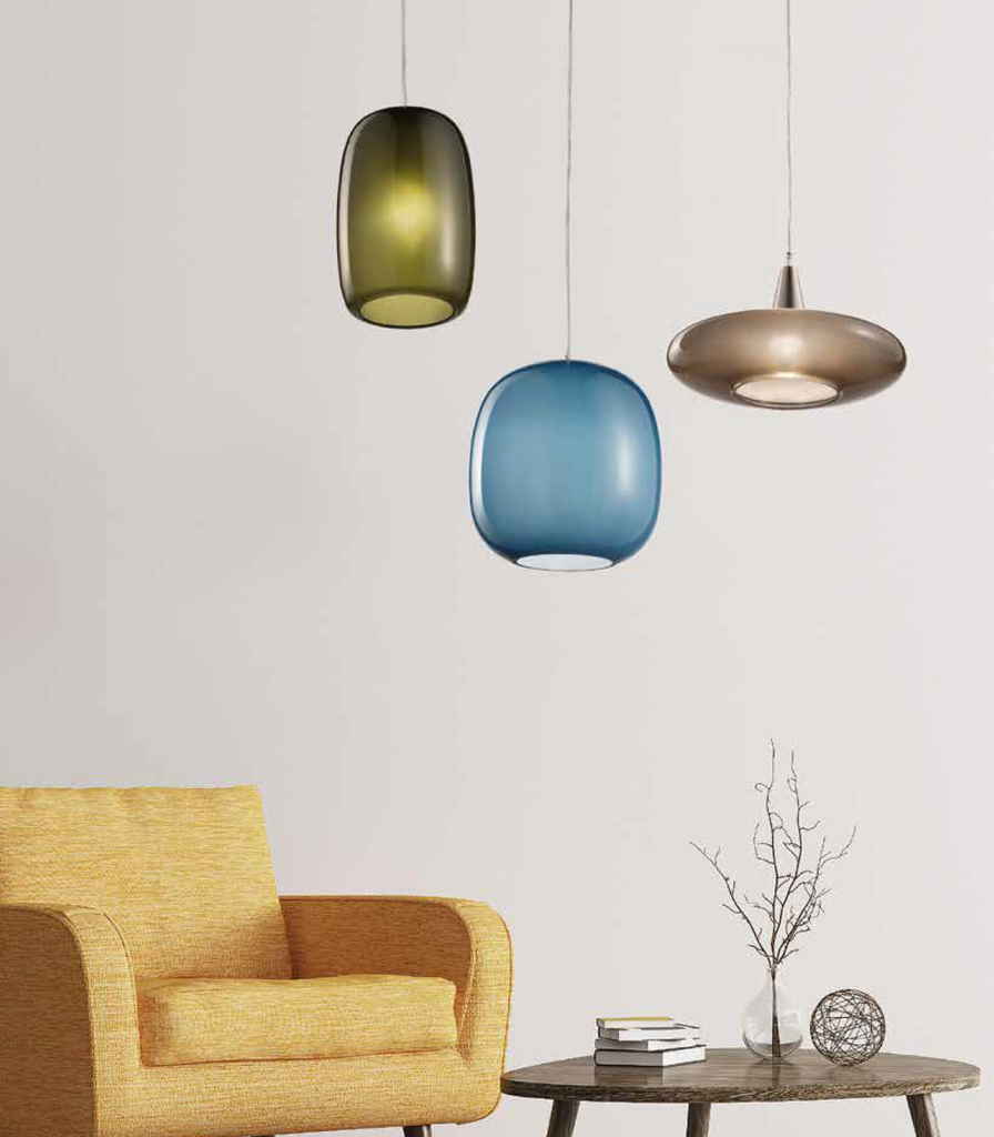 Siru Forme Pendant Light featured within interior space