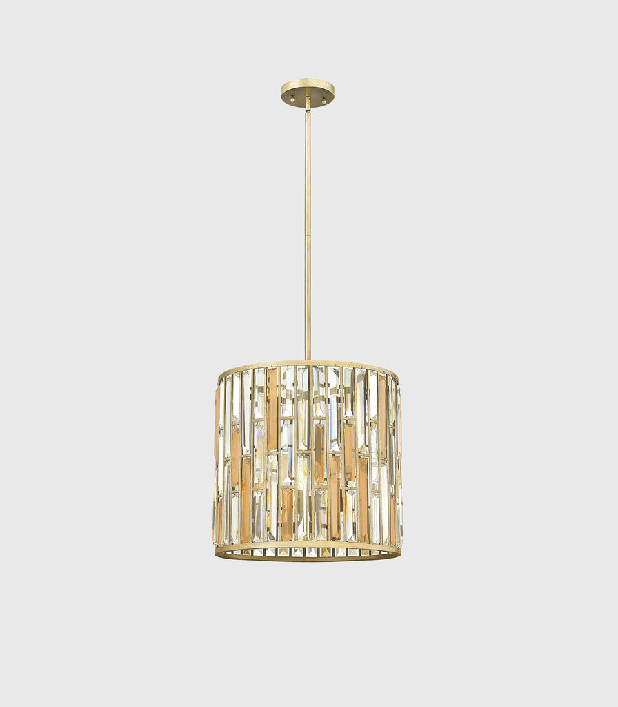 Elstead Gemma Pendant Light in Medium/Silver Leaf