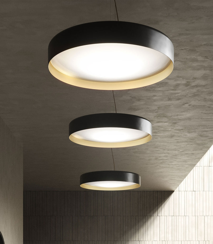 Panzeri Ginevra Pendant Light featured within a interior space
