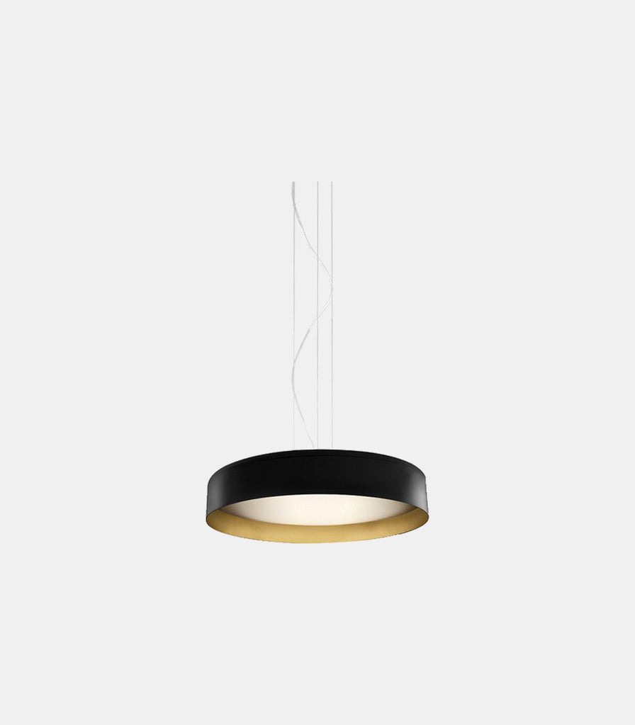 Panzeri Ginevra Pendant Light in Black / Gold / Small