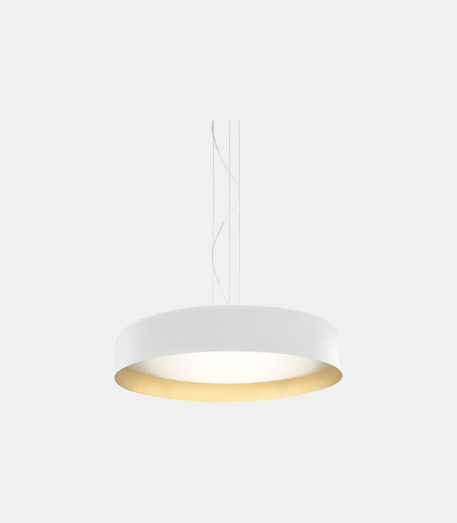 Panzeri Ginevra Pendant Light in White / Gold / Large