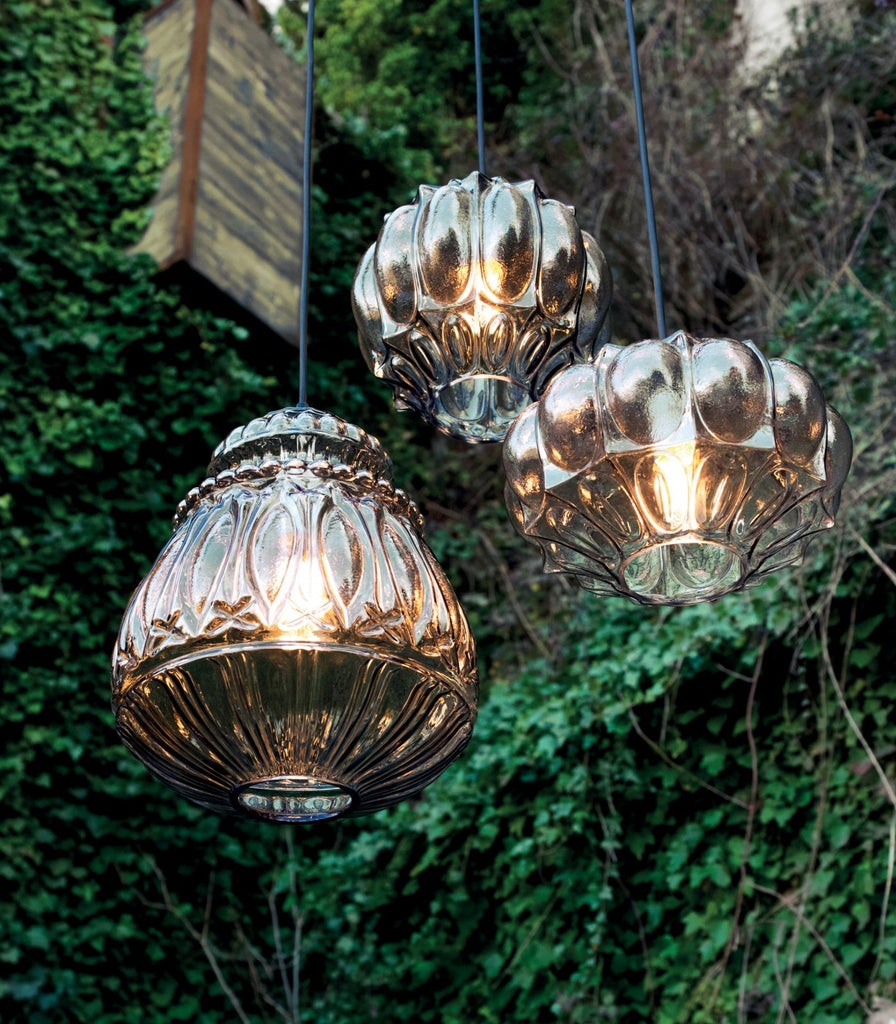 Karman Ginger Outdoor Pendant Light featured within a interior space