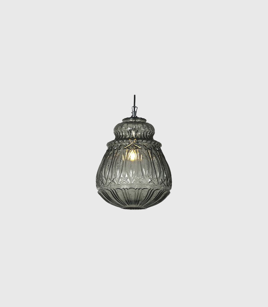 Karman Ginger Outdoor Pendant Light in Bell/Smoked