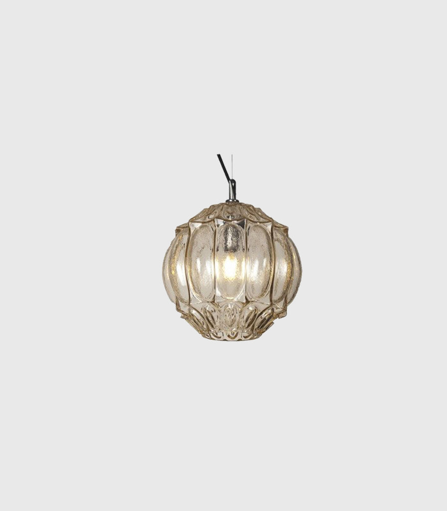 Karman Ginger Outdoor Pendant Light in Round/Pale Yellow