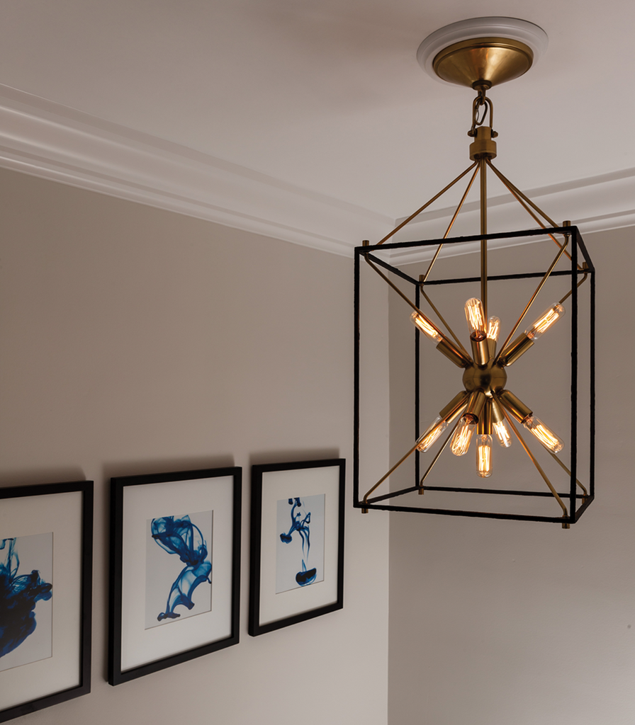 Hudson Valley Glendale Pendant Light featured within a interior space