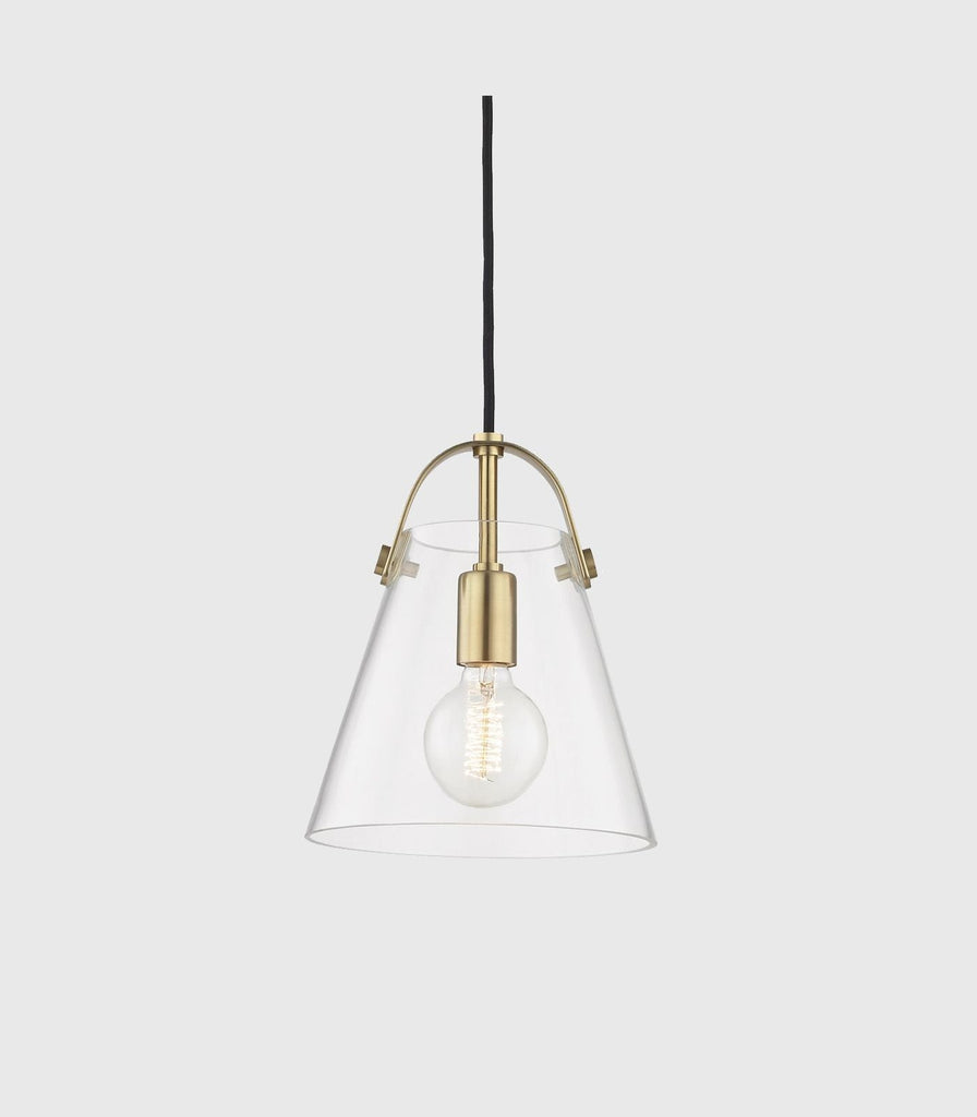 Hudson Valley Karin Pendant Light in Aged Brass/Large