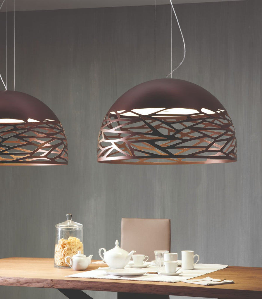 Lodes Kelly Dome Pendant Light hanging over dining table