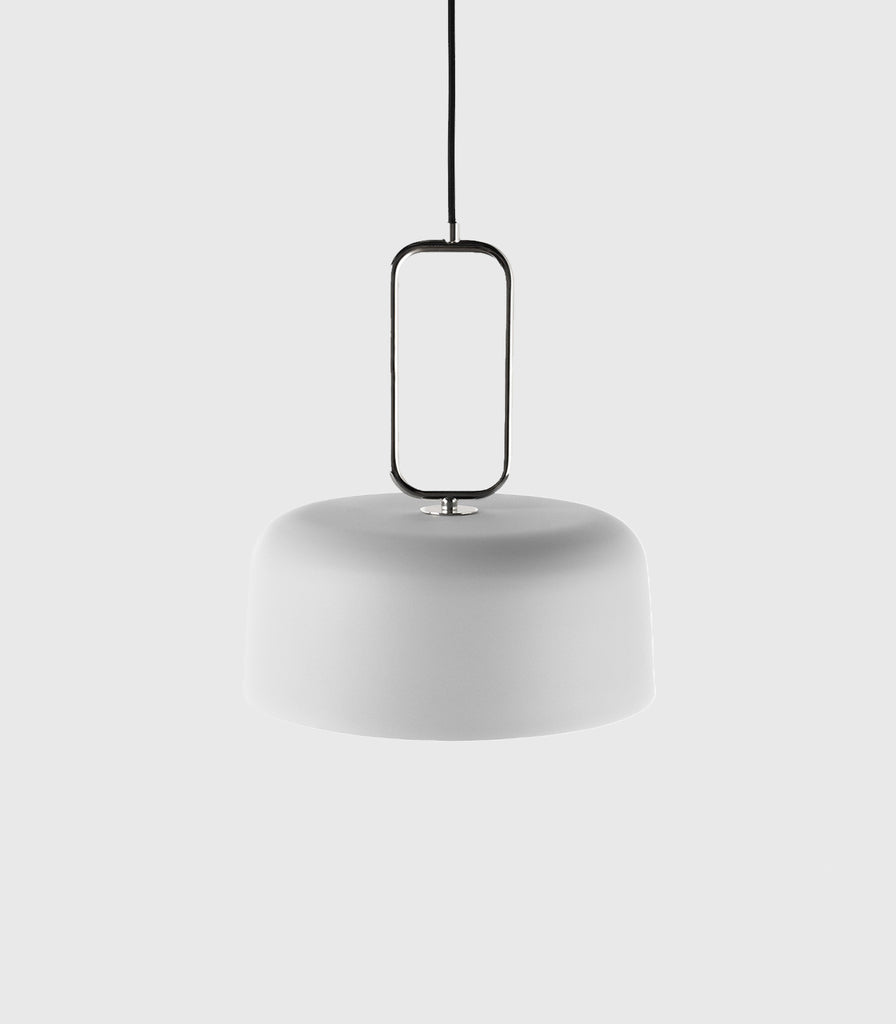 Kinetic Pendant Light in White/Nickel