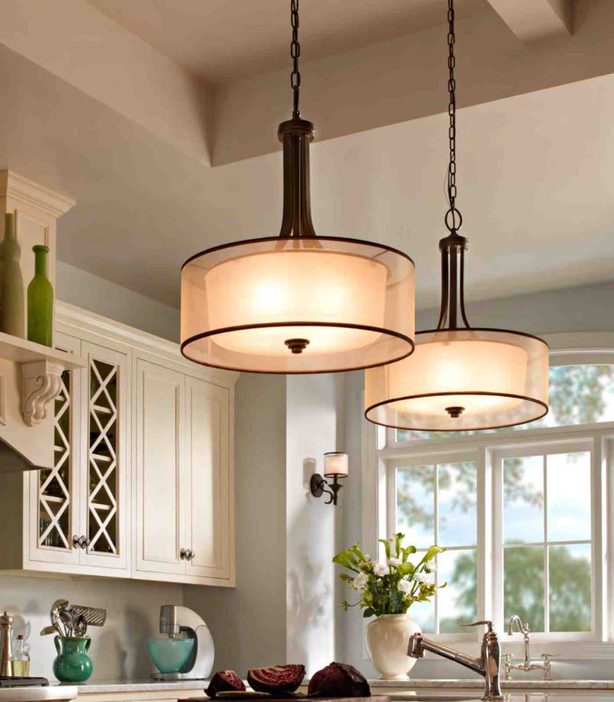 Elstead Lacey Pendant Light featured within a interior space