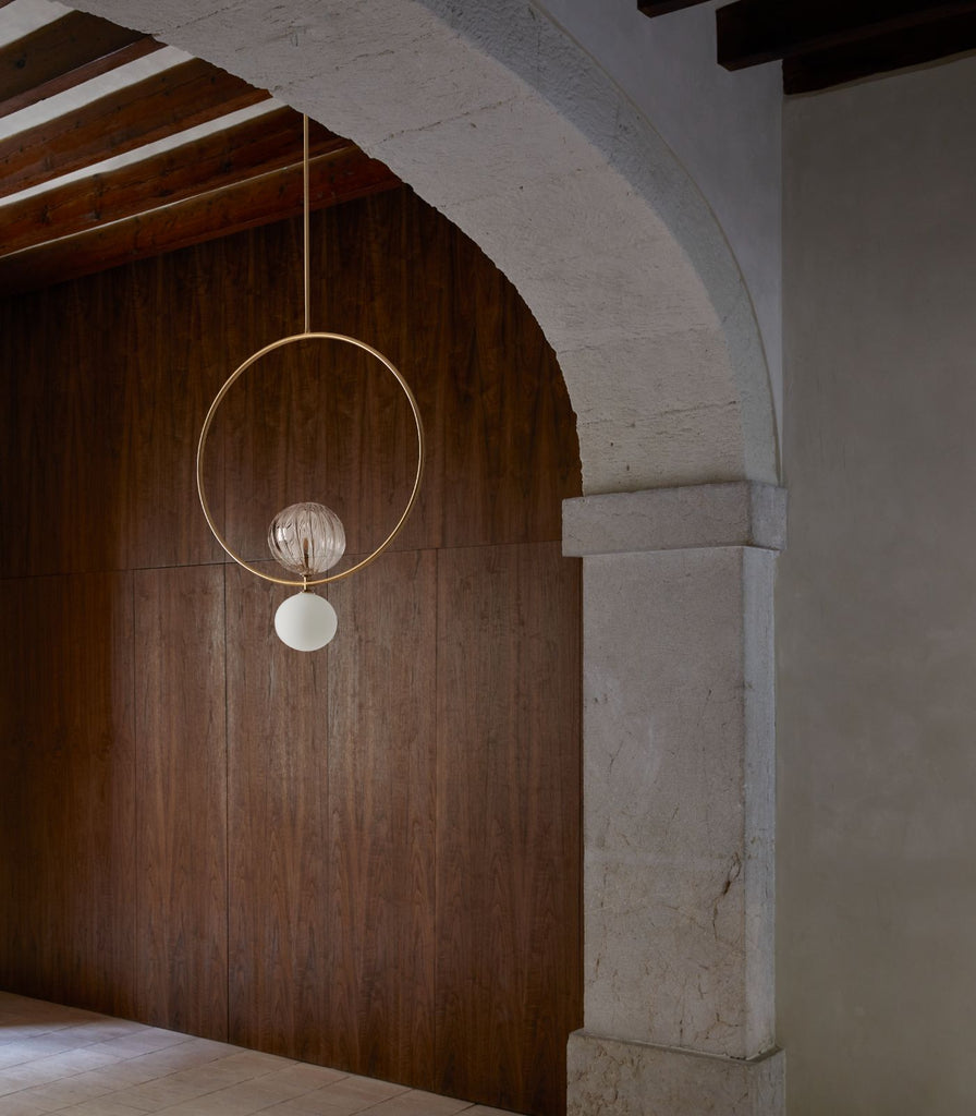 Aromas Level Pendant Light featured within a interior space