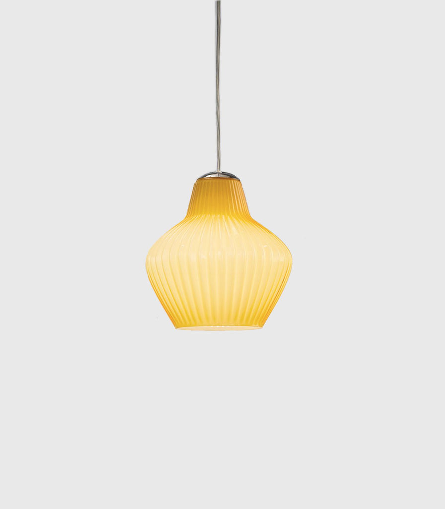 Siru London Glass Pendant Light in Amber