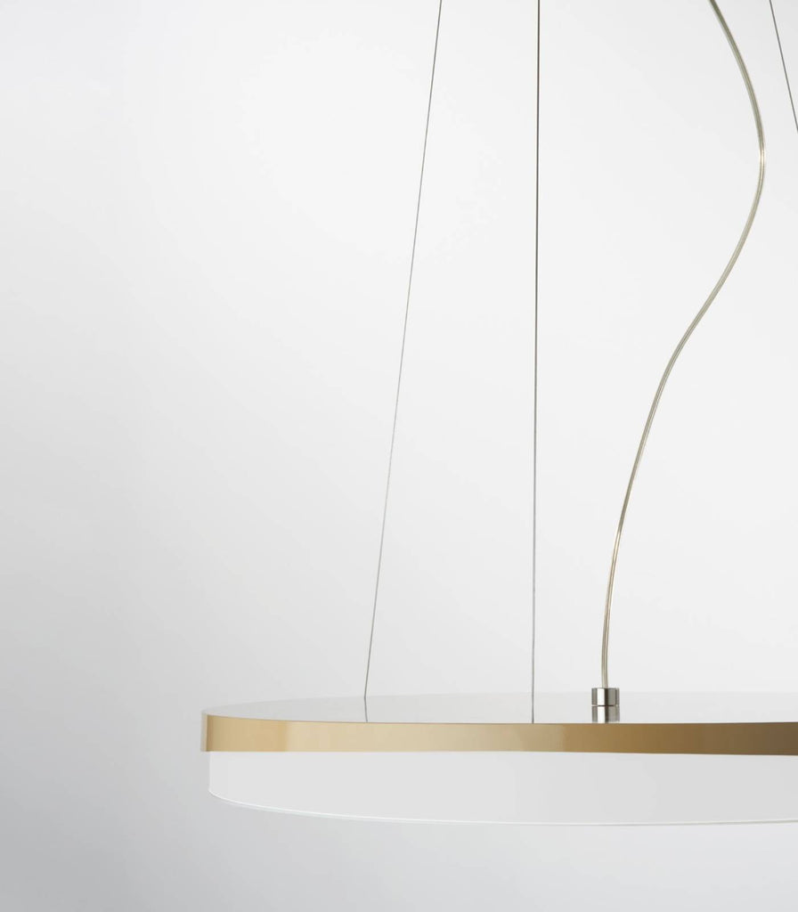 Loola Pendant Light by Zava in Beige Grey finish close up