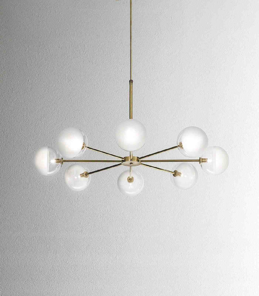 Il Fanale Molecola 8lt Pendant Light in Pre Aged