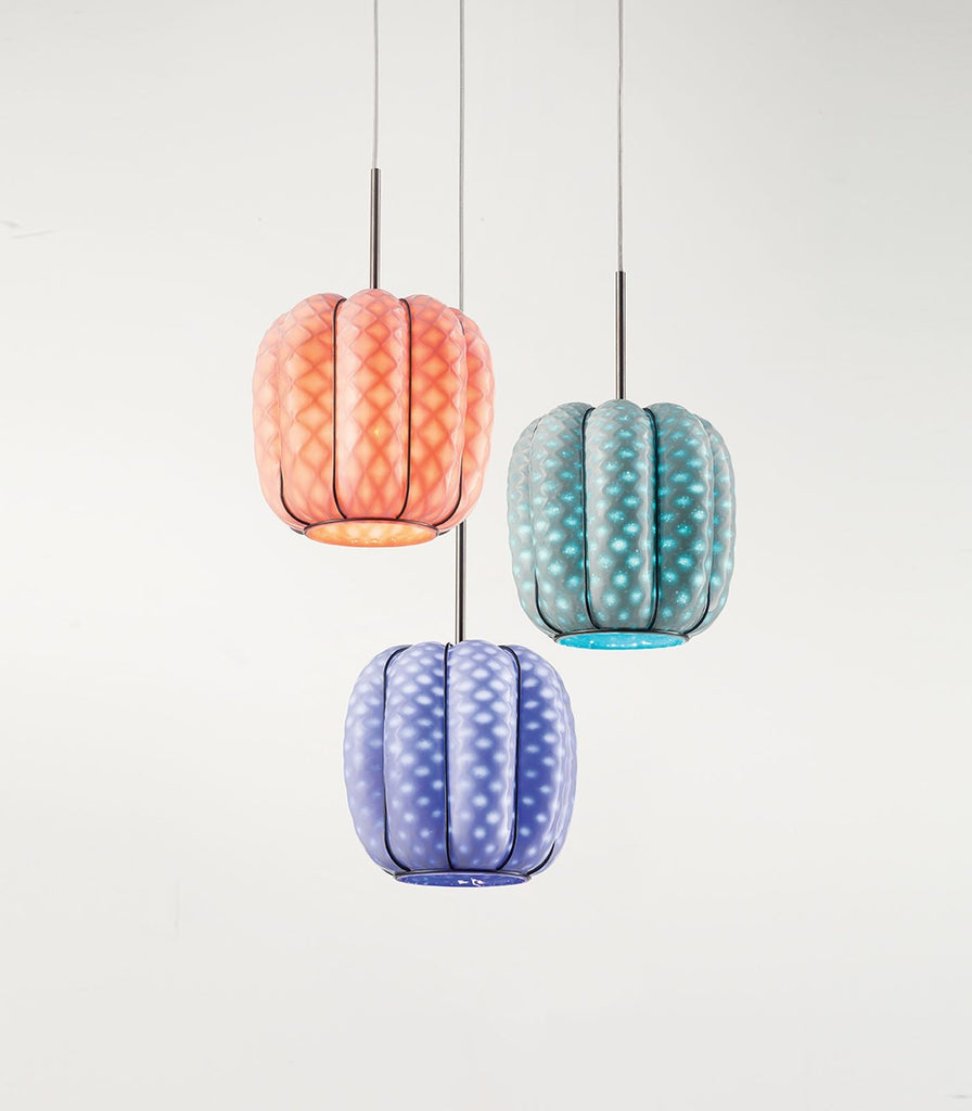 Nest Glass Pendant Light in three differnet colours