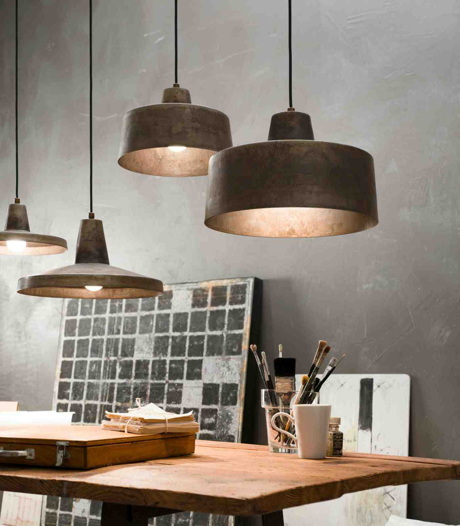 Il Fanale Officina Pendant Light featured within a interior space