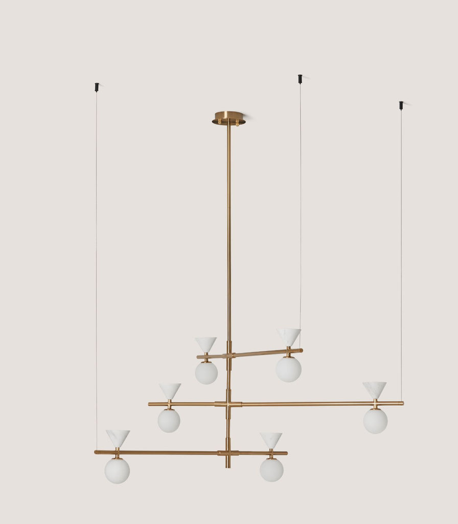 Aromas Oneta·L Pendant Light in Matte Gold