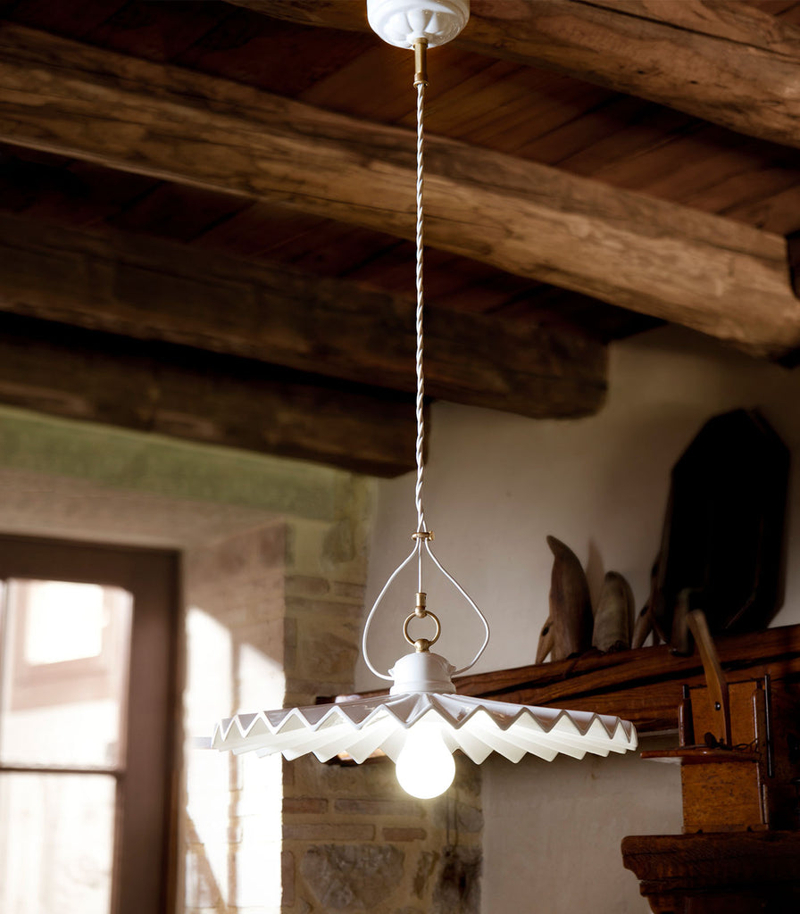 Aldo Bernardi Piega Pendant Light featured within interior space