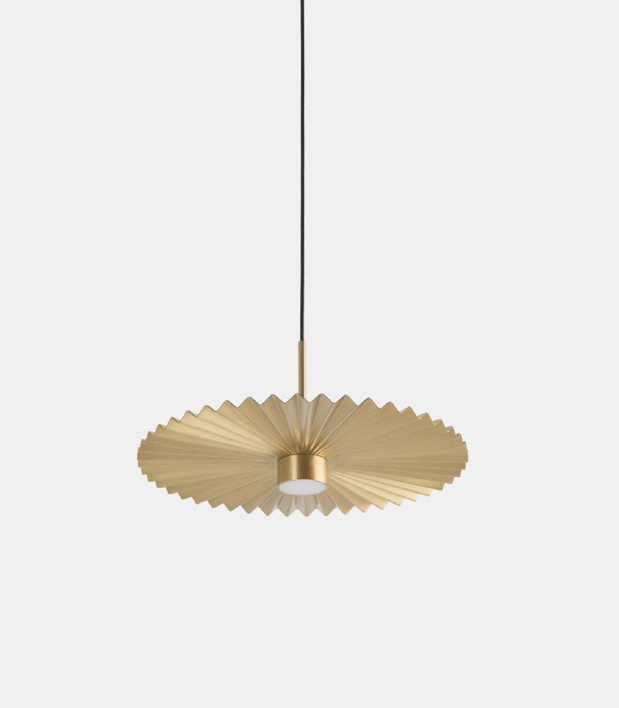 Il Fanale Plie Pendant Light in Small/Natural Brass