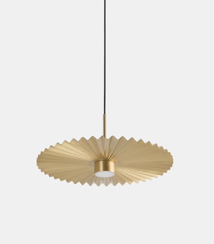 Il Fanale Plie Pendant Light in Small/Natural Brass