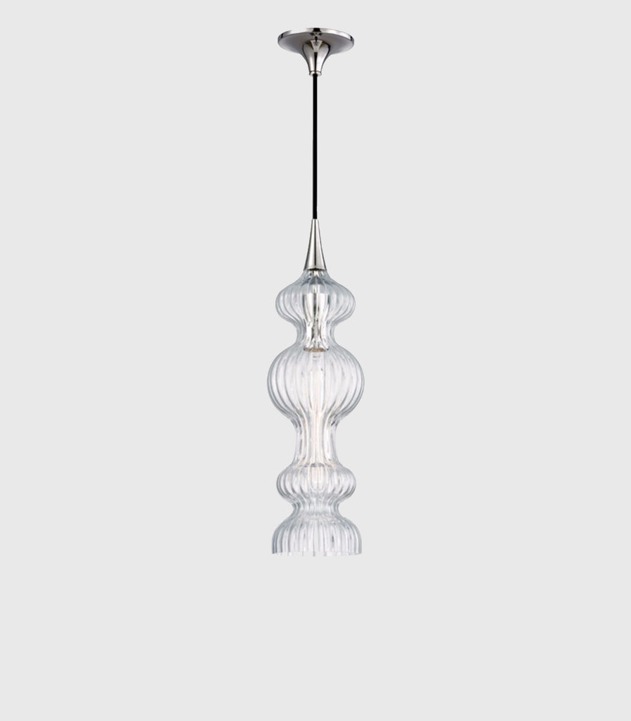 Hudson Valley Pomfret Pendant Light in Polished Nickel