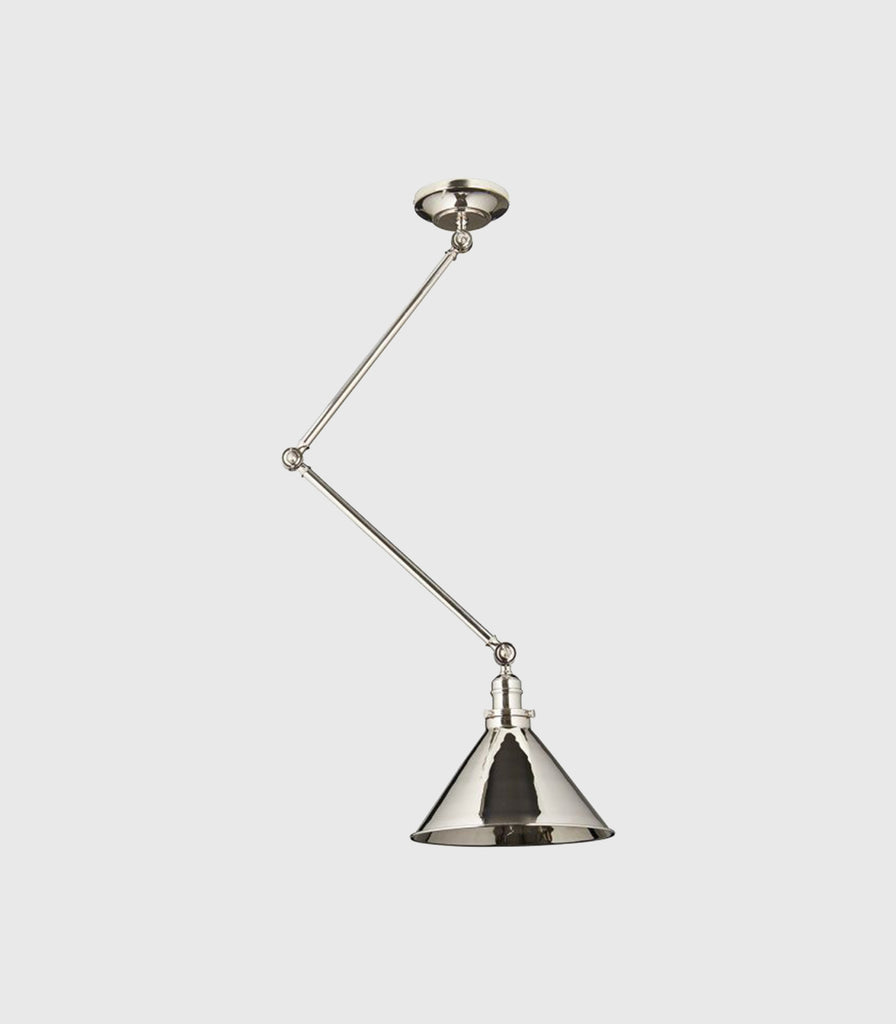 Elstead Provence Mechanical Pendant Light in Polished Nickel