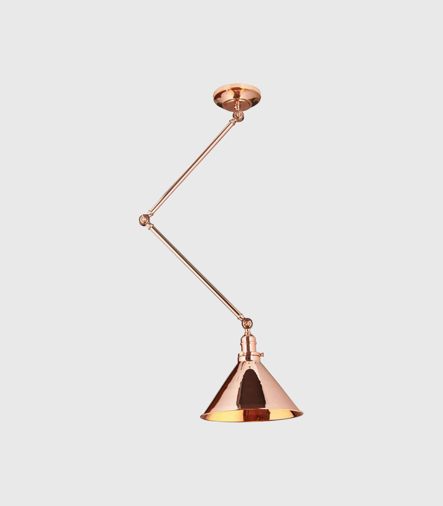 Elstead Provence Mechanical Pendant Light in Polished Copper