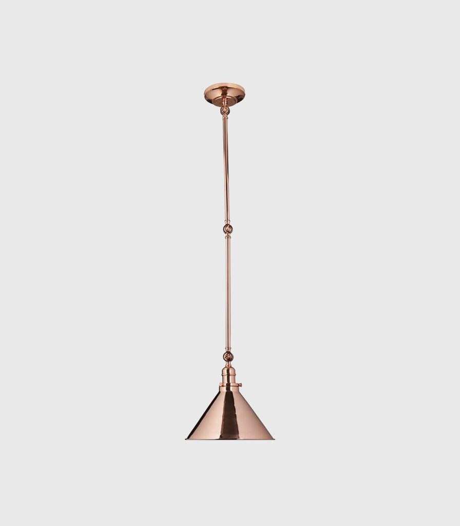 Elstead Provence Mechanical Pendant Light in Polished Copper