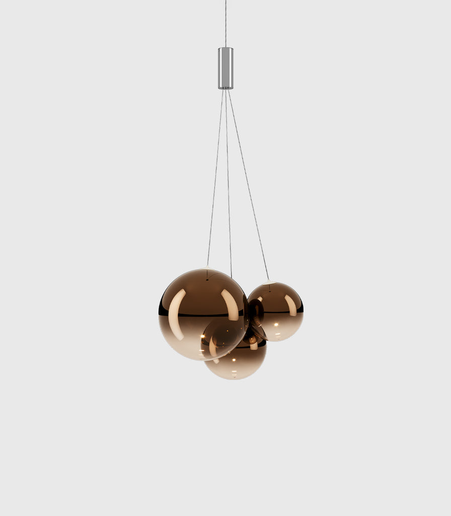 Lodes Random Pendant Light in Glossy Bronze