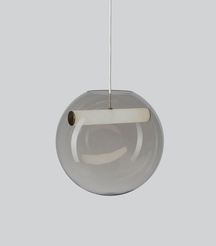 Northern Reveal Pendant Light in Grey/Matte Brass