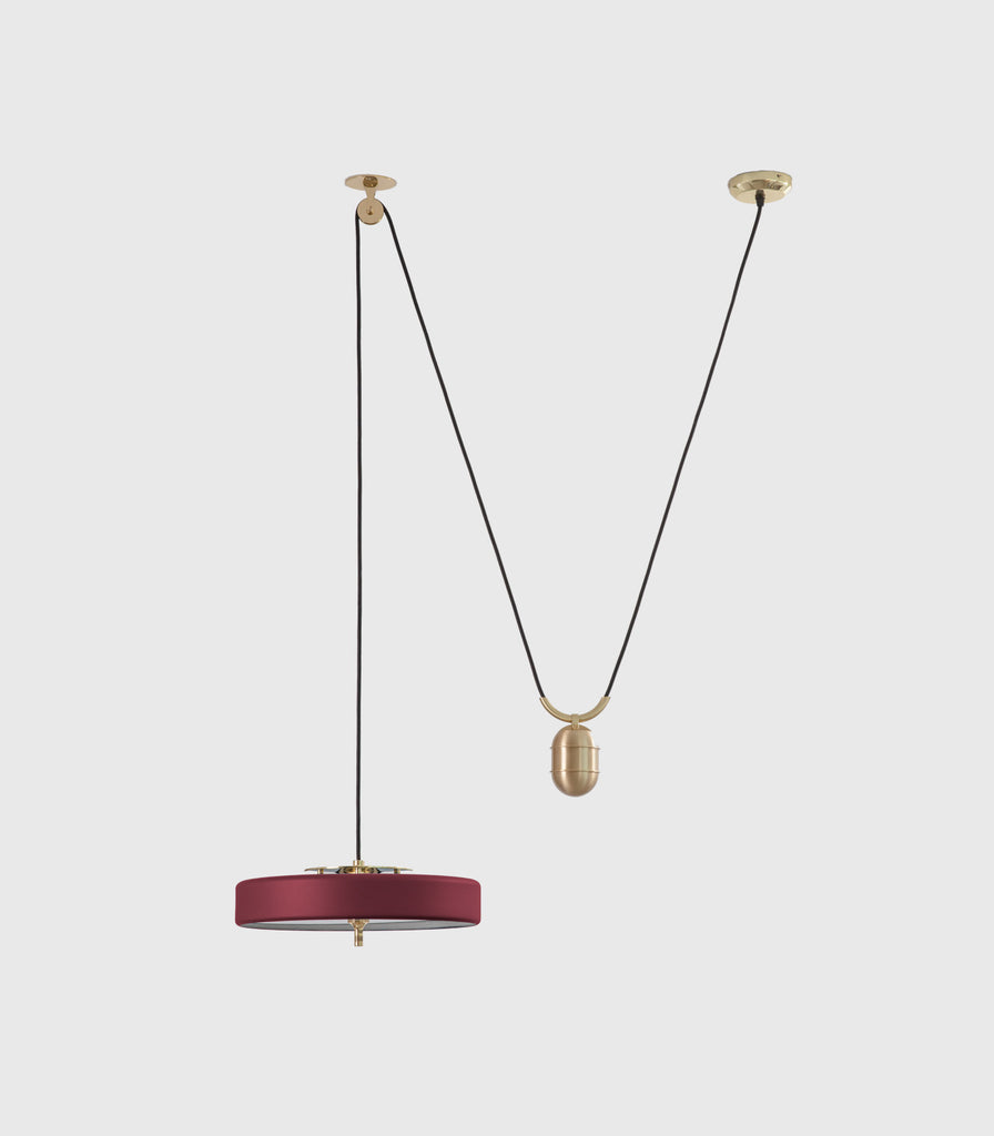 Bert Frank Revolve Rise and Fall Pendant in Oxblood